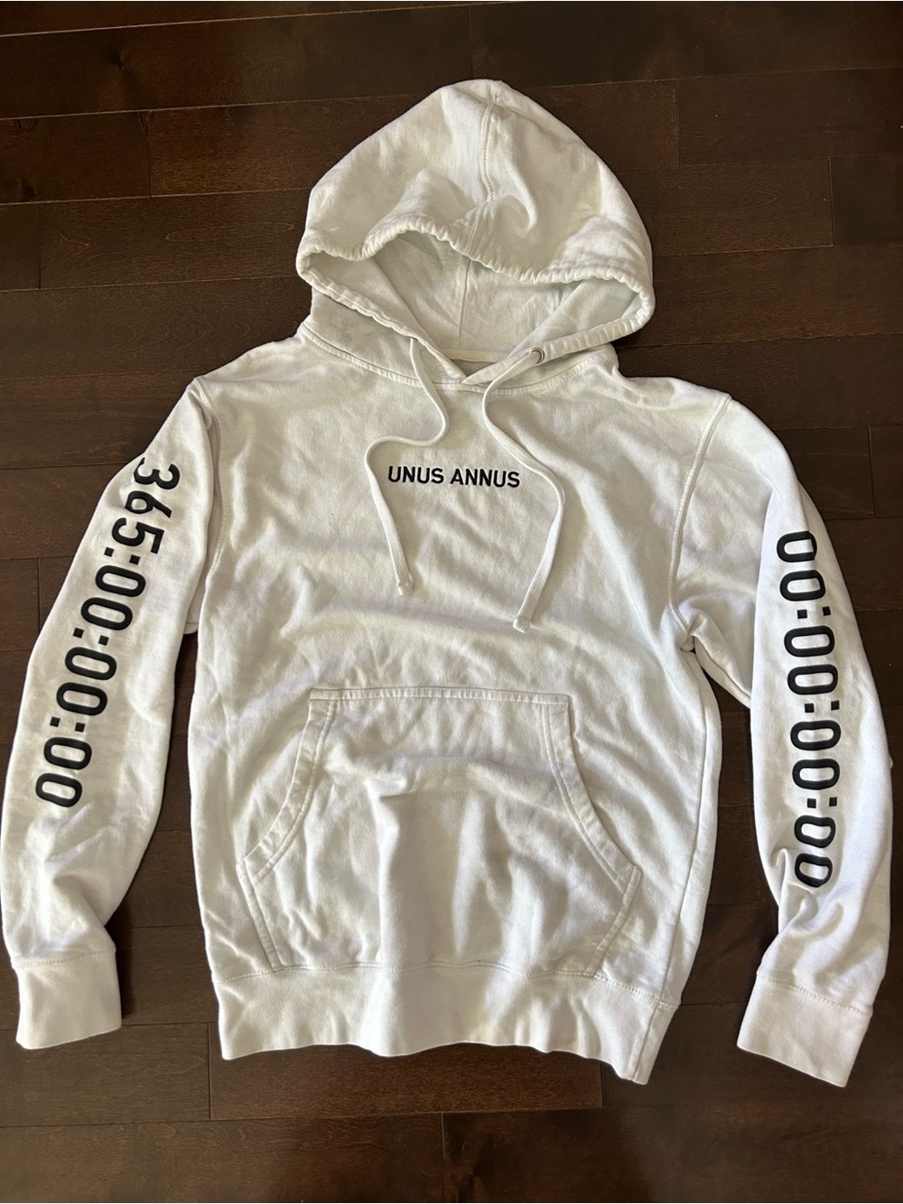 Unus Annus “The End” White Pullover Hooded Sweatshirt